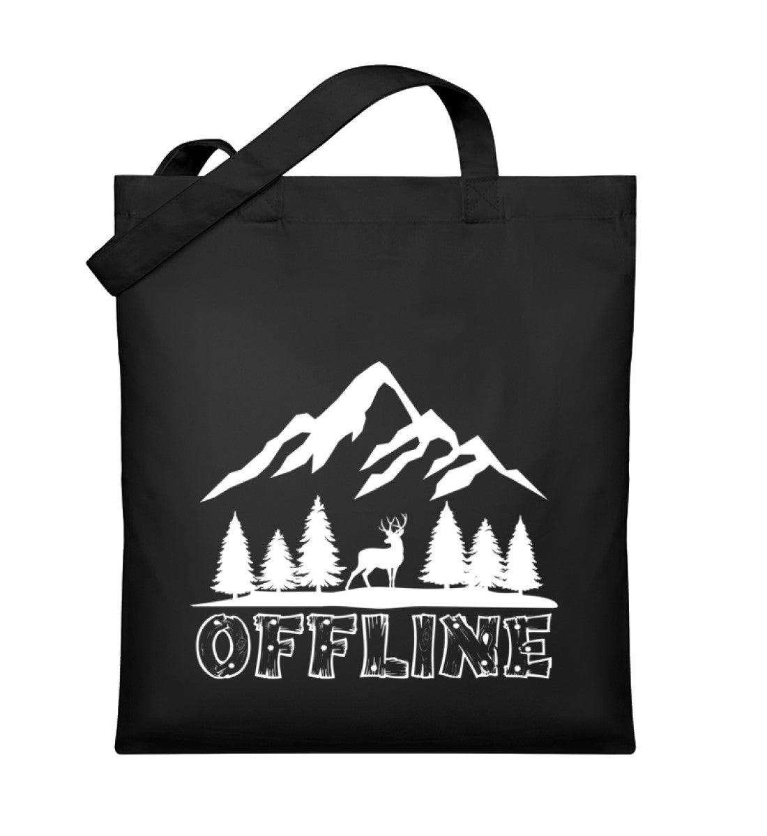 Offline Berg | Organic Jutebeutel in Schwarz von Rad&Rucksack