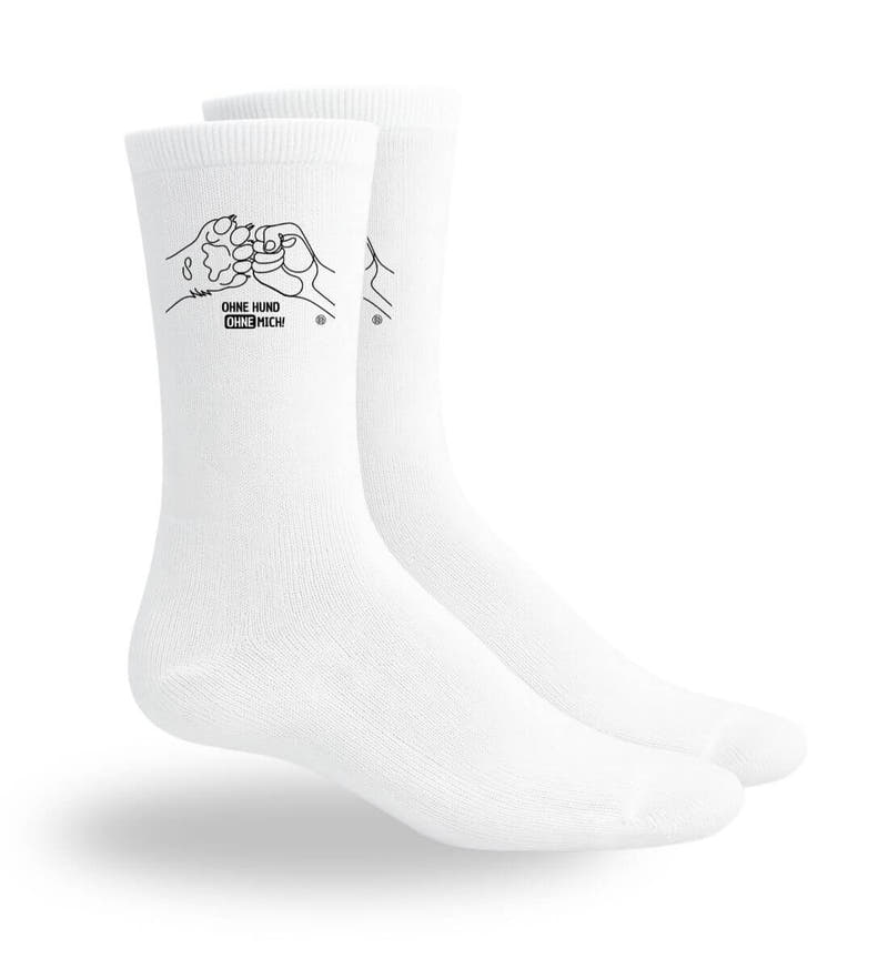 Ohne Hund ohne Mich | Sport Socken von Rad&Rucksack - am Model präsentiert