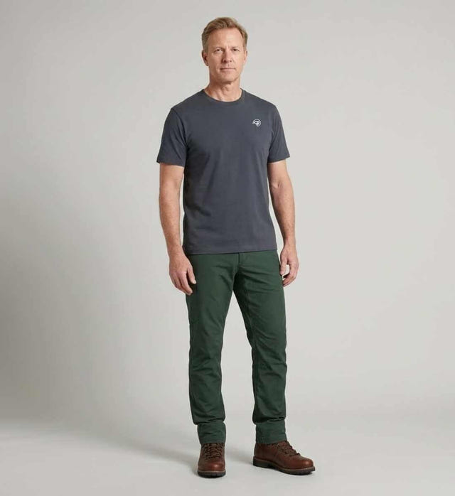 Nachhaltiges Rad&Rucksack Style T-Shirt Herren aus Bio-Baumwolle – Produktbild (180 g/m² Fair & Vegan) von Rad&Rucksack