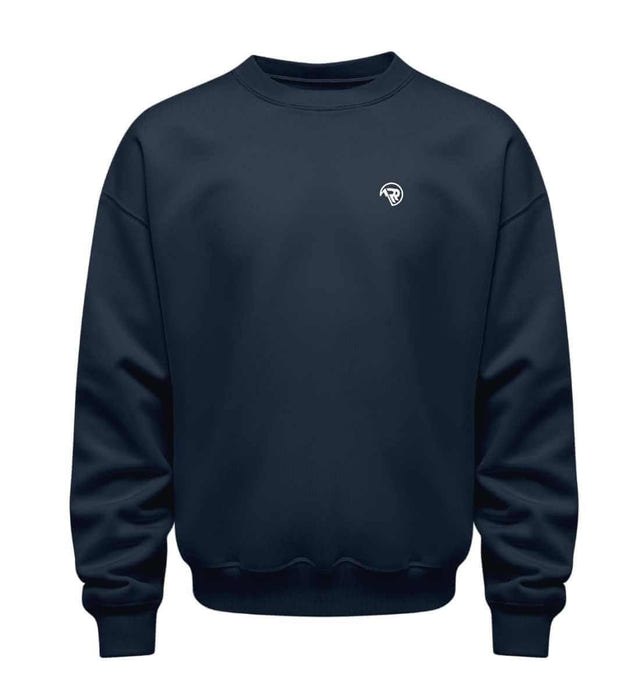 Rad&Rucksack Style Pullover in Dunkelblau (French Navy) – Produktbild (350 g/m² Bio-Baumwolle) von Rad&Rucksack