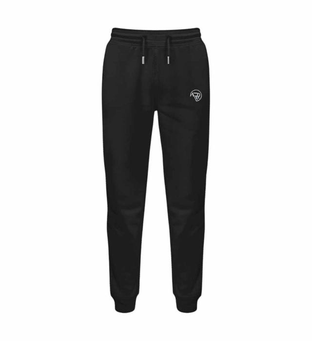 Rad&Rucksack Style Jogger Schwarz (Black) – Produktbild (300 g/m² Bio-Sweatstoff) von Rad&Rucksack