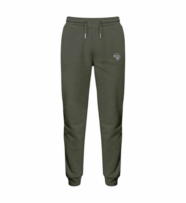 Gemütliche Freizeithose Rad&Rucksack Style in Olivgrün (Khaki) – Produktbild (300 g/m² Bio-Sweatstoff) von Rad&Rucksack