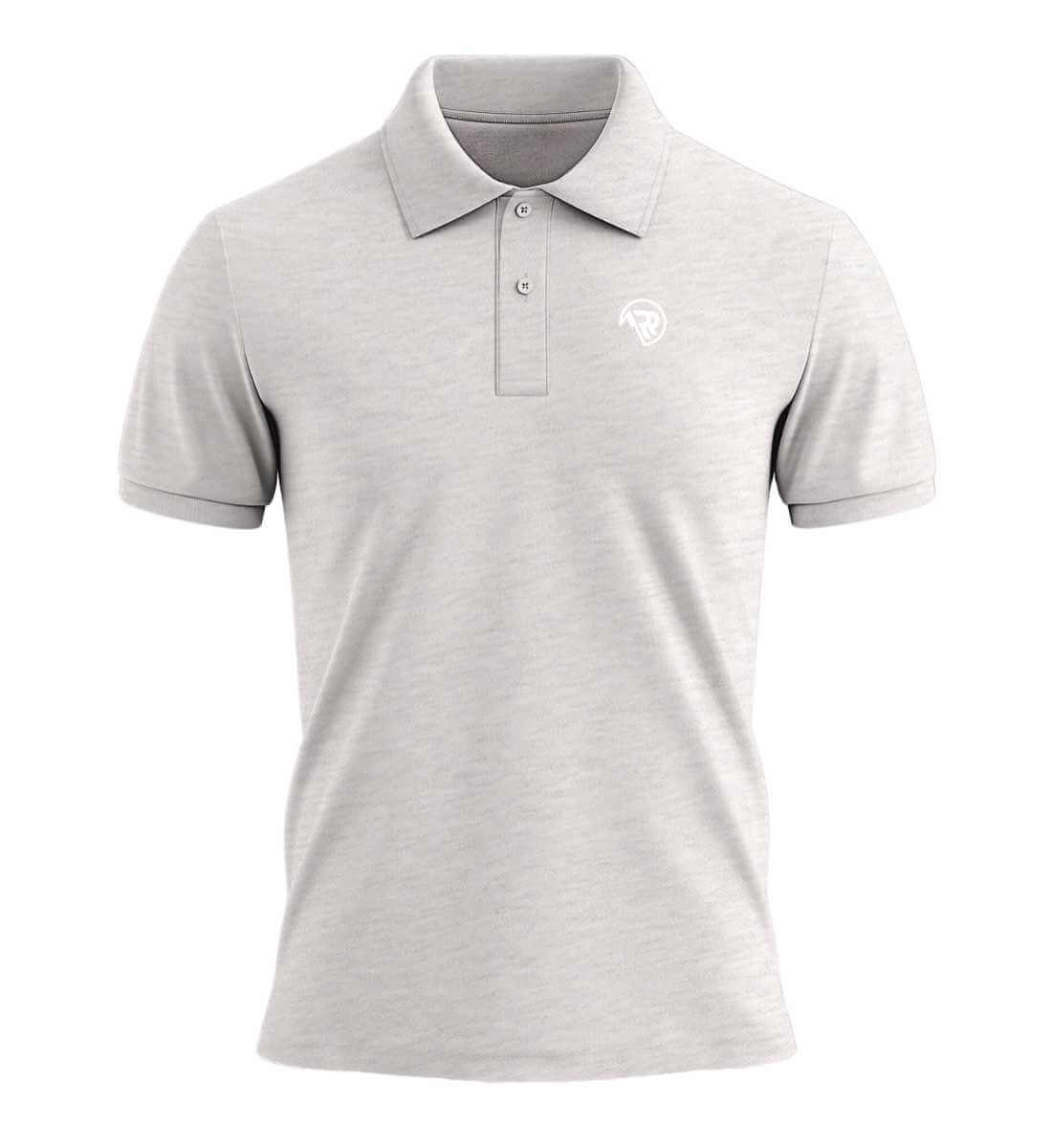 Rad&Rucksack Style | Unisex Premium Organic Poloshirt in Cool Heather Grey von Rad&Rucksack