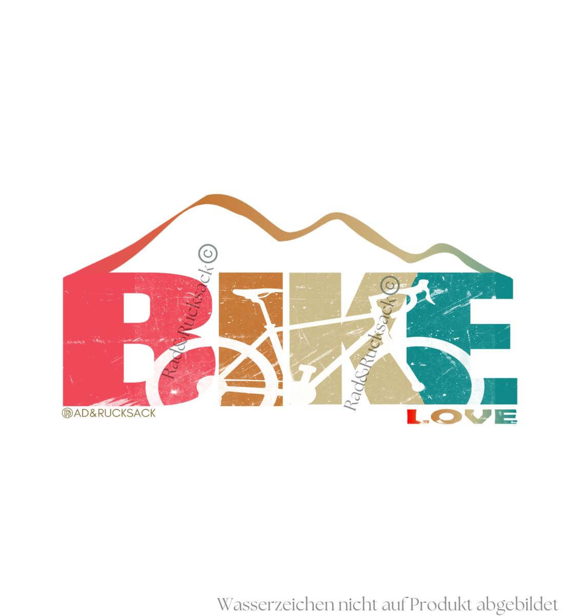 Rennrad Love | Unisex Organic Hoodie von Rad&Rucksack - Detailansicht