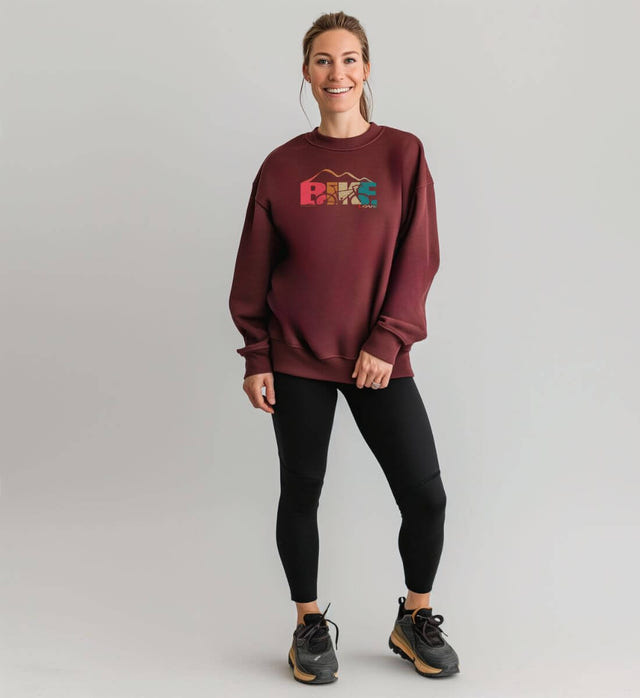 Rennrad Love Bio Pullover – Modelbild (350 g/m² Bio-Baumwolle) von Rad&Rucksack