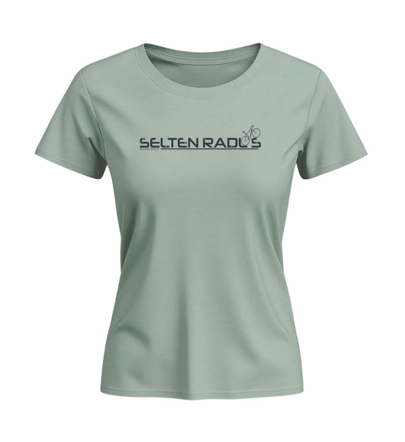 Selten-radlos | Damen Premium Organic T-Shirt (Fitted) in Aloe von Rad&Rucksack