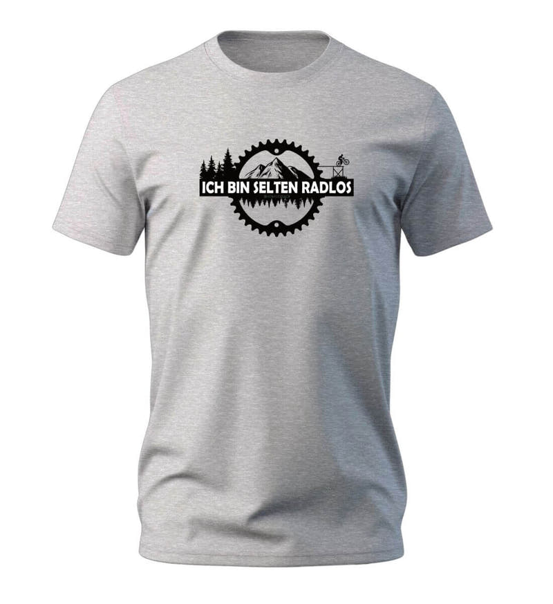 Selten radlos | Herren Premium Organic T-Shirt in Heather Grey von Rad&Rucksack