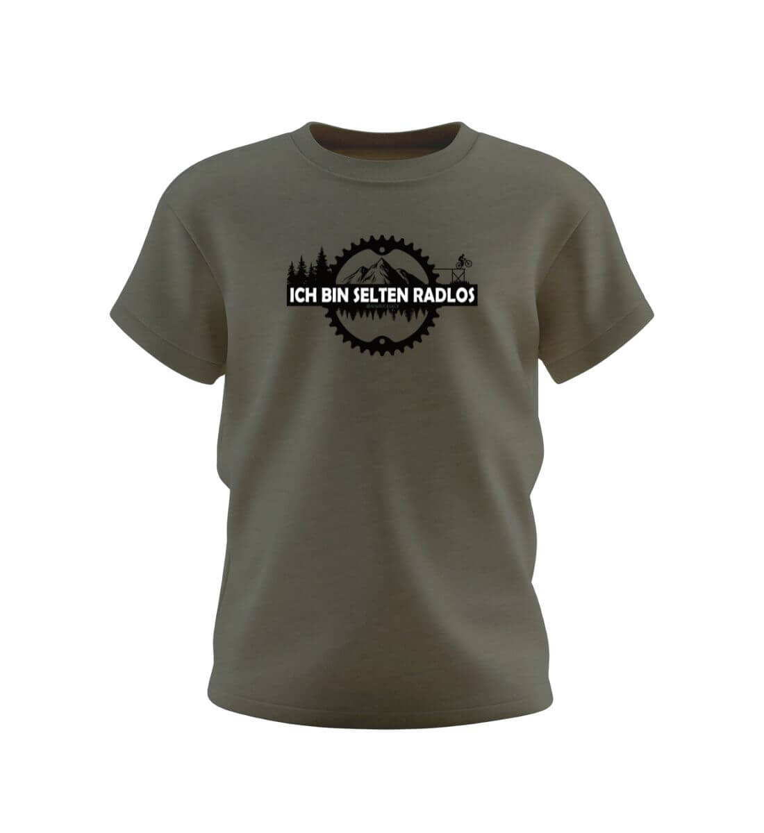 Selten radlos Kids | Kinder Premium Organic T-Shirt in Khaki von Rad&Rucksack