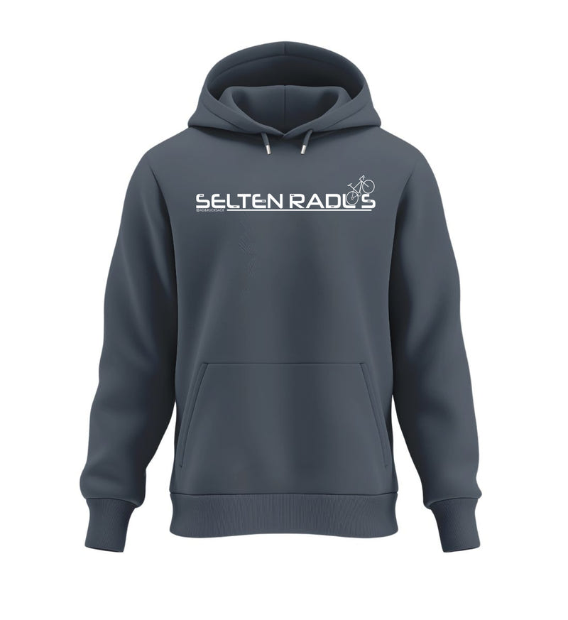 Selten-Radlos Hoodie in Blaugrau (India Ink Grey) – Produktbild (350 g/m² Bio-Baumwolle) von Rad&Rucksack
