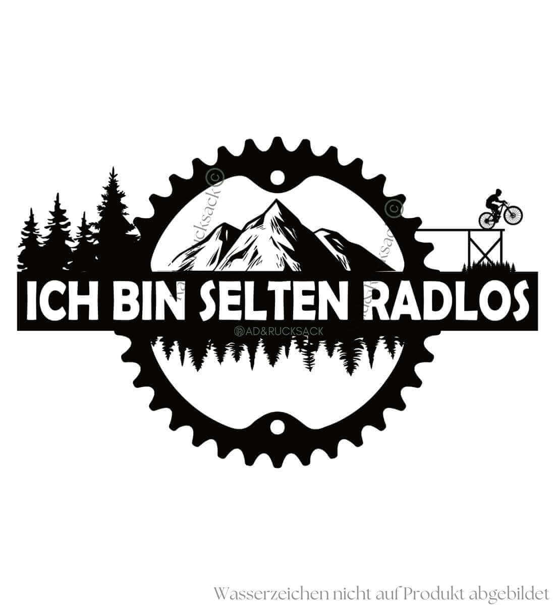 Selten radlos | Unisex Organic Hoodie von Rad&Rucksack - weitere Modelansicht 2