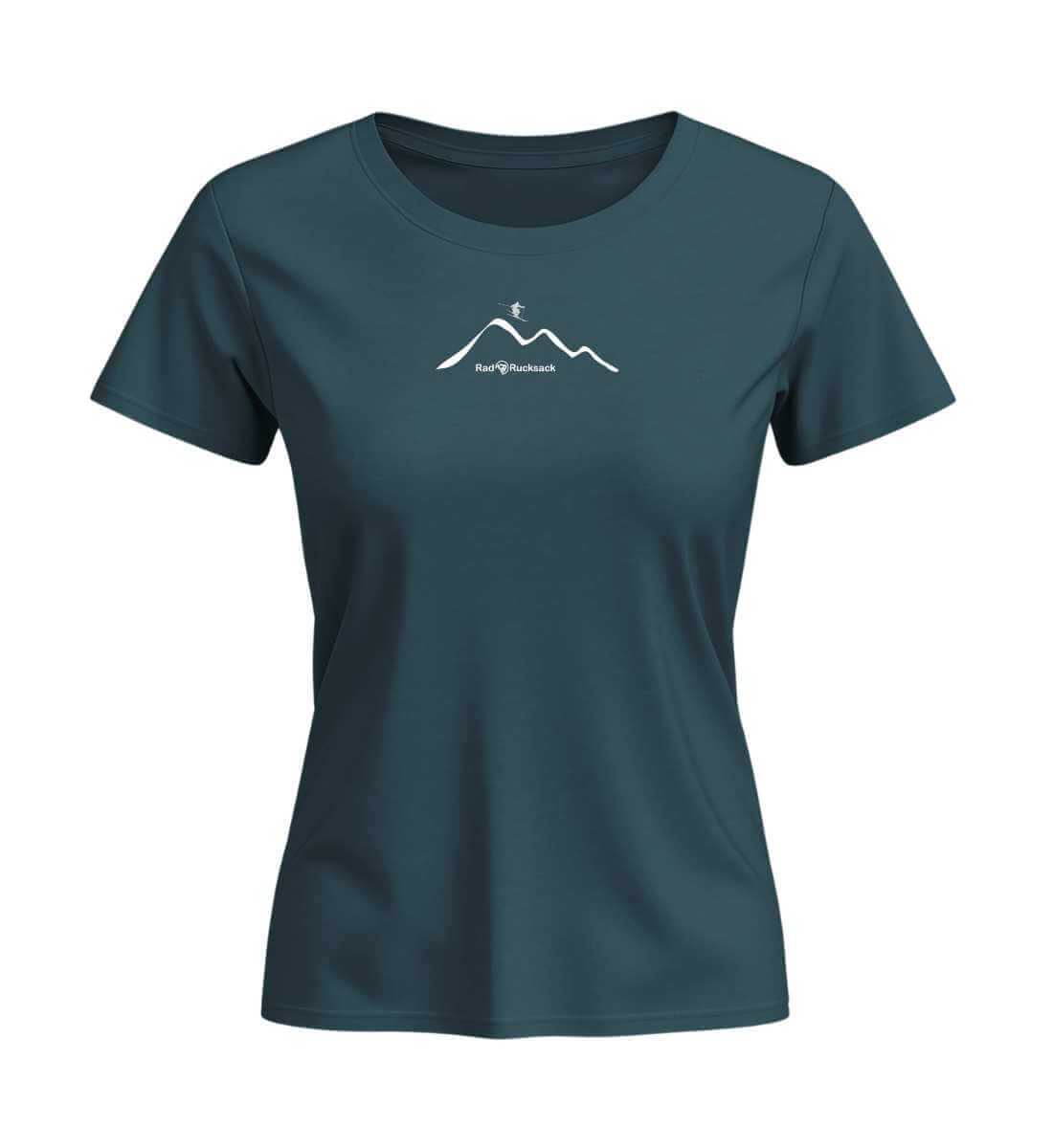 Ski Mountain | Damen Premium Organic T-Shirt in Stargazer von Rad&Rucksack