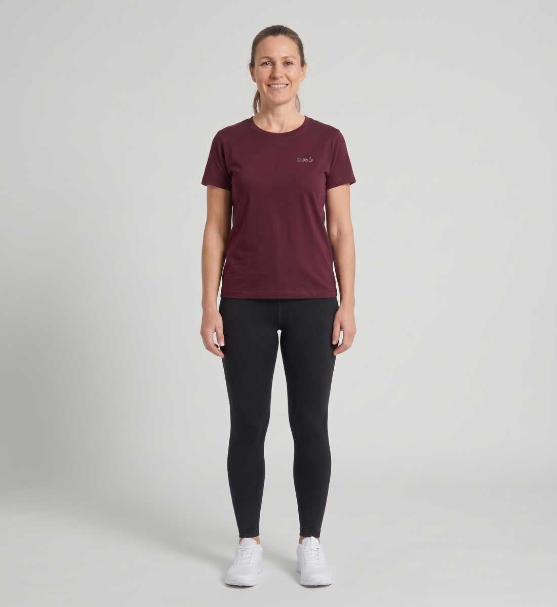 Sonne Bike Kaffee | Damen Premium Organic T-Shirt (Stick) von Rad&Rucksack - weitere Modelansicht 2
