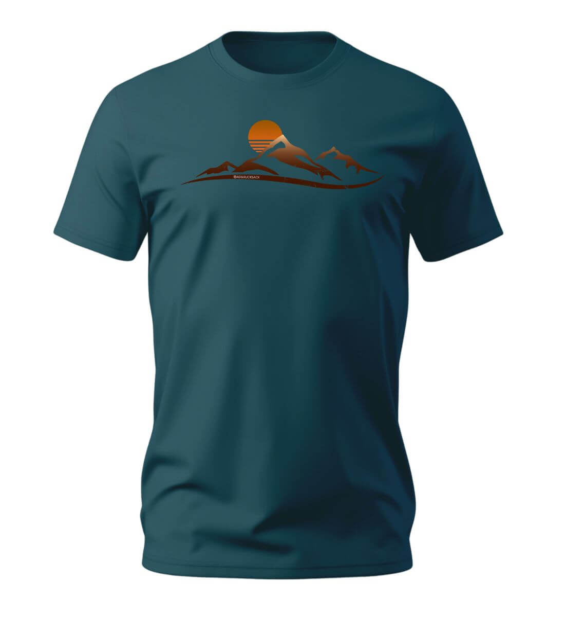 Sonnenuntergang Berg | Herren Premium Organic T-Shirt in Stargazer von Rad&Rucksack