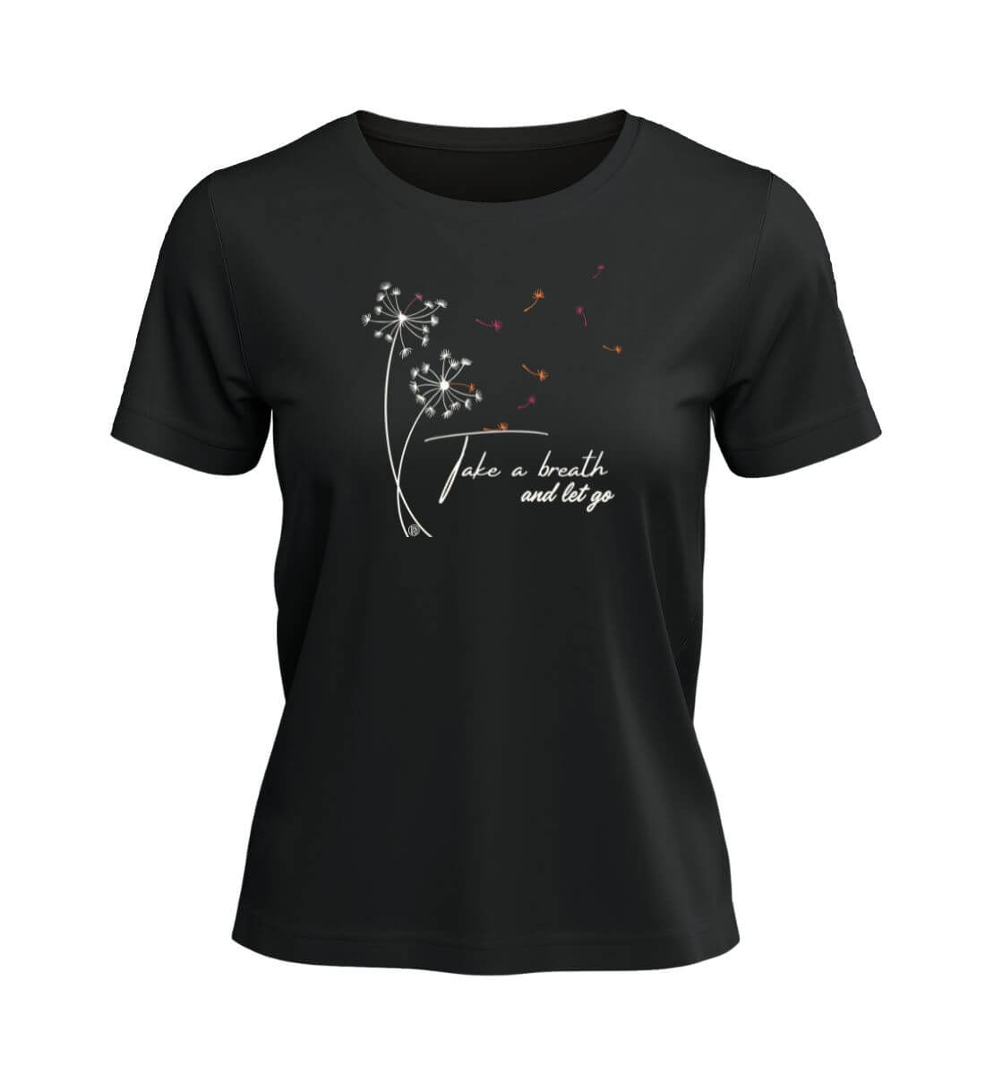 Take a breath | Damen Premium Organic T-Shirt in Schwarz von Rad&Rucksack