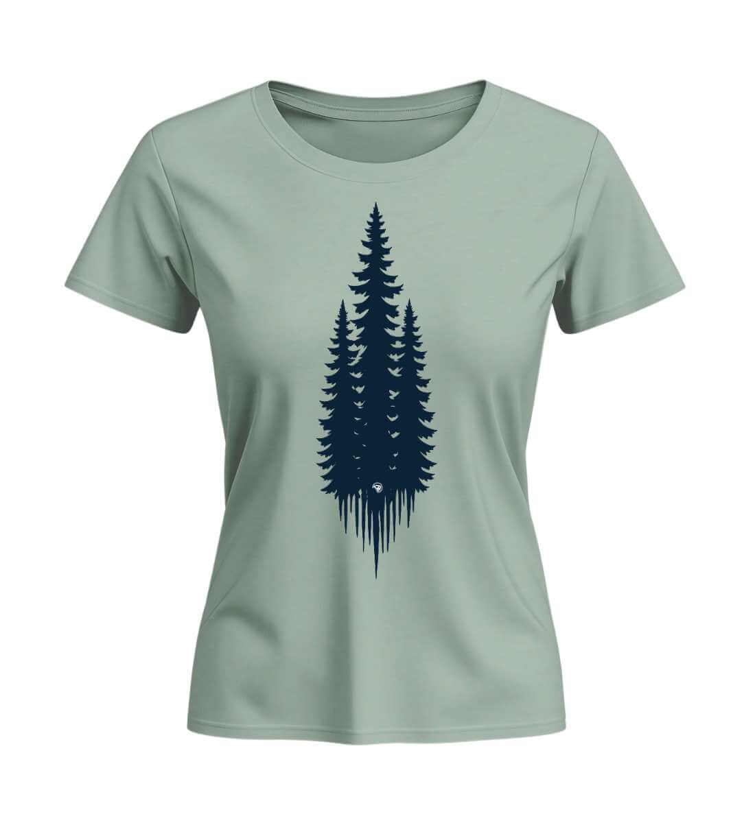 Tannen | Damen Premium Organic T-Shirt (Fitted) in Aloe von Rad&Rucksack