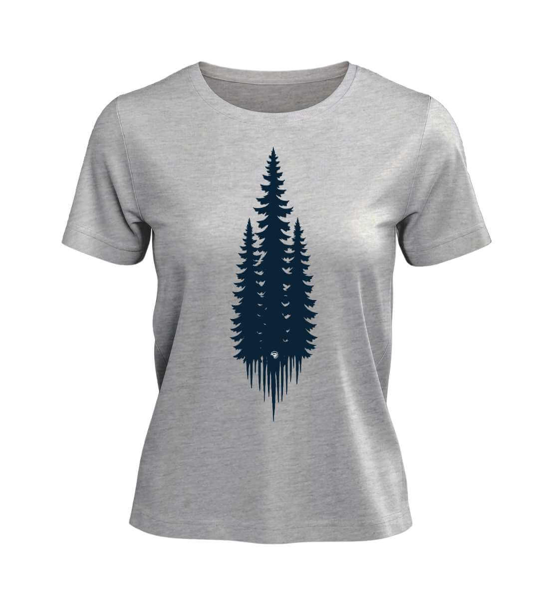 Tannen | Damen Premium Organic T-Shirt in Heather Grey von Rad&Rucksack
