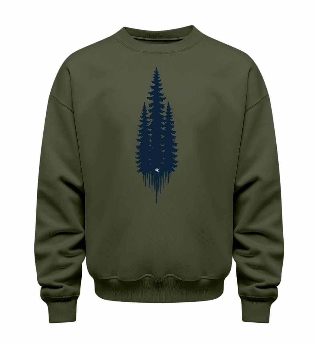 Tannen | Unisex Organic Pullover in Khaki von Rad&Rucksack