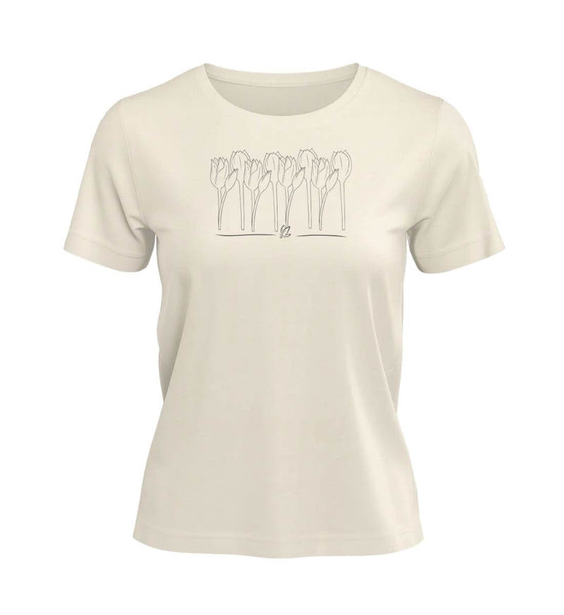Tulpen | Damen Premium Organic T-Shirt in Natural Raw von Rad&Rucksack