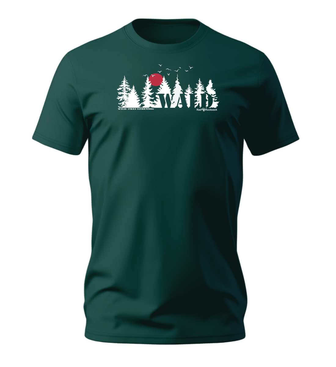 Wäldern | Herren Premium Organic T-Shirt in Glazed Green von Rad&Rucksack