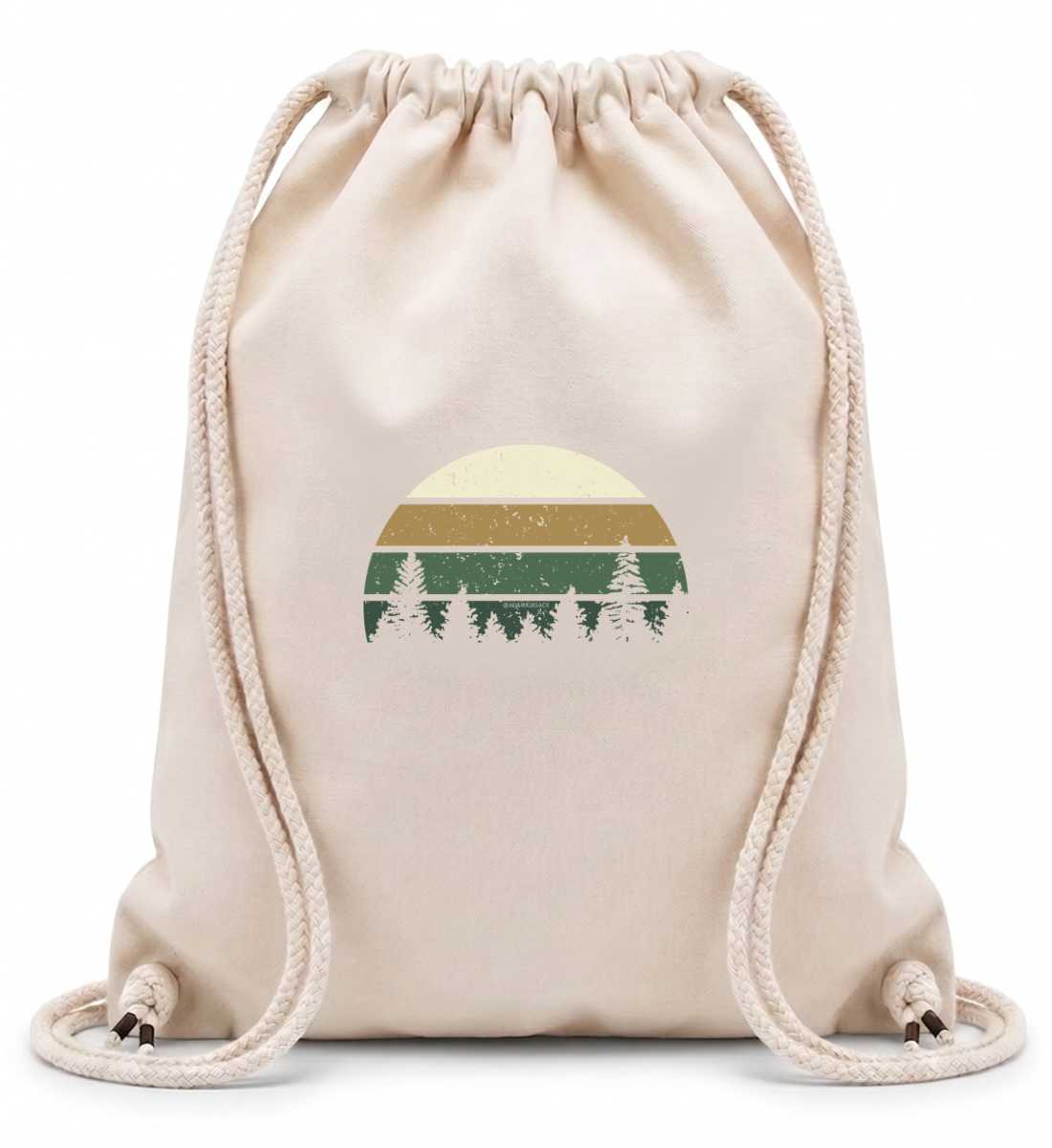 Wald | Baumwoll Gymsac in Natural von Rad&Rucksack
