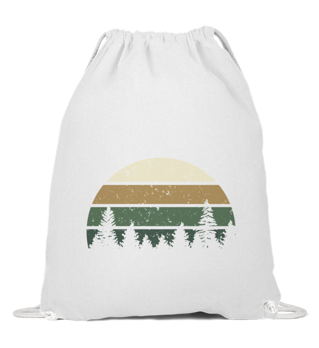 Wald | Baumwoll Gymsac in White von Rad&Rucksack