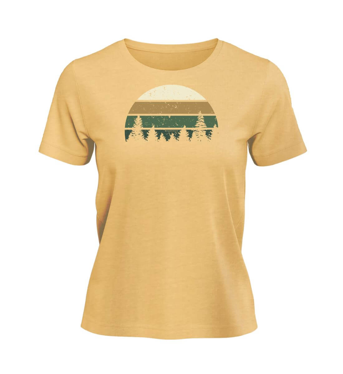 Wald | Damen Premium Organic T-Shirt in Nispero von Rad&Rucksack