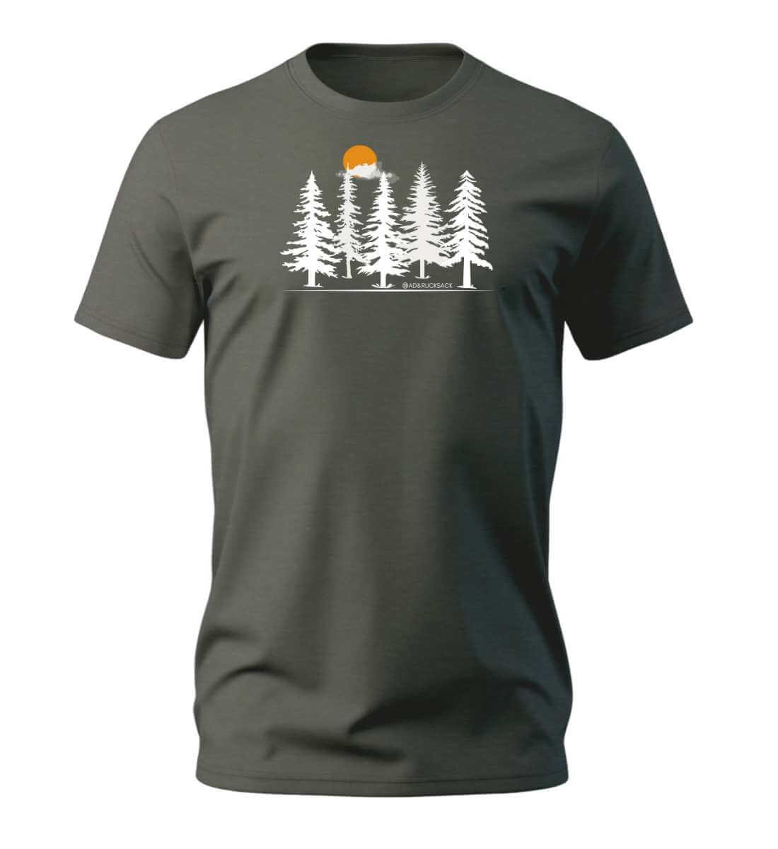 Wald Forest | Herren Premium Organic T-Shirt in Khaki von Rad&Rucksack