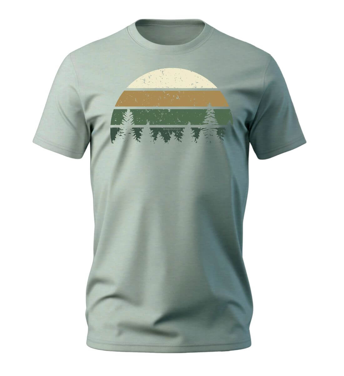 Wald | Herren Premium Organic T-Shirt in Aloe von Rad&Rucksack