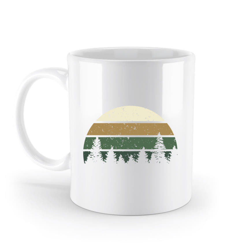 Wald | Kaffeetasse in Weiß von Rad&Rucksack