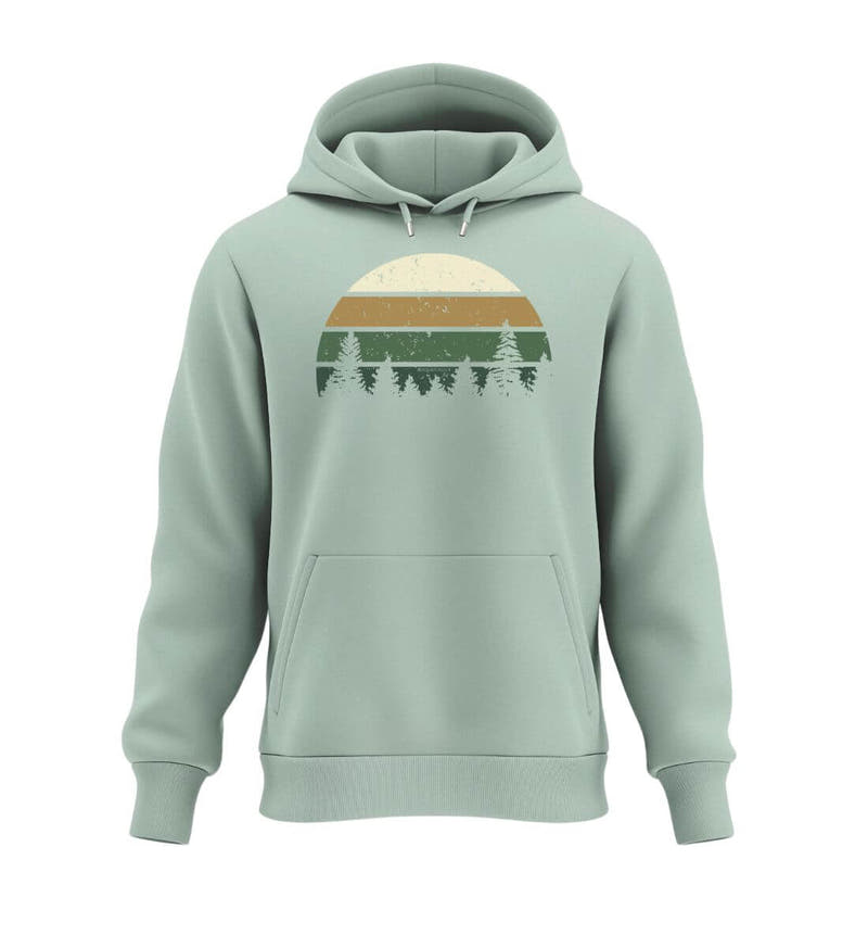 Wald | Unisex Organic Hoodie in Aloe von Rad&Rucksack