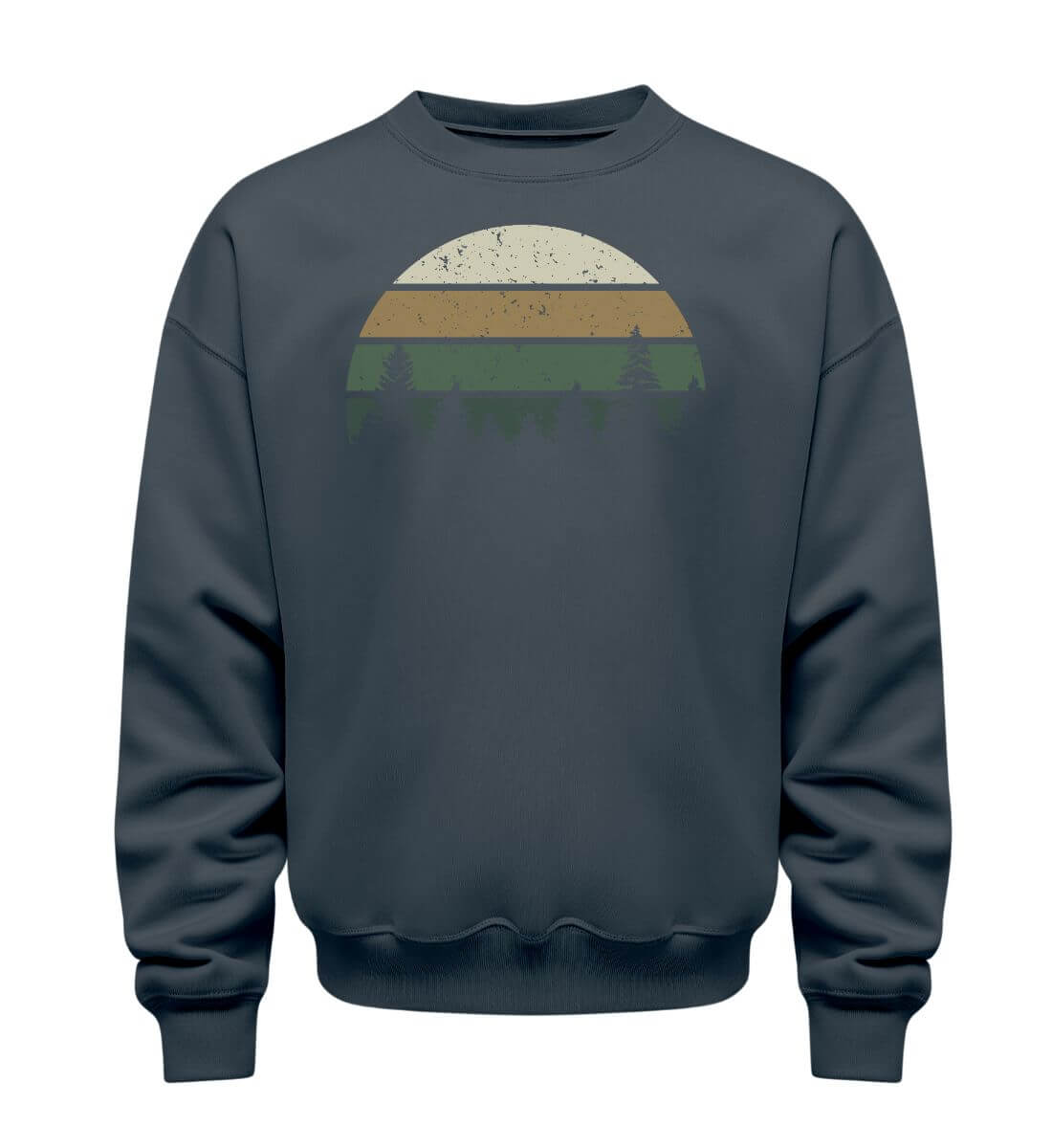 Wald | Unisex Organic Pullover in India Ink Grey von Rad&Rucksack