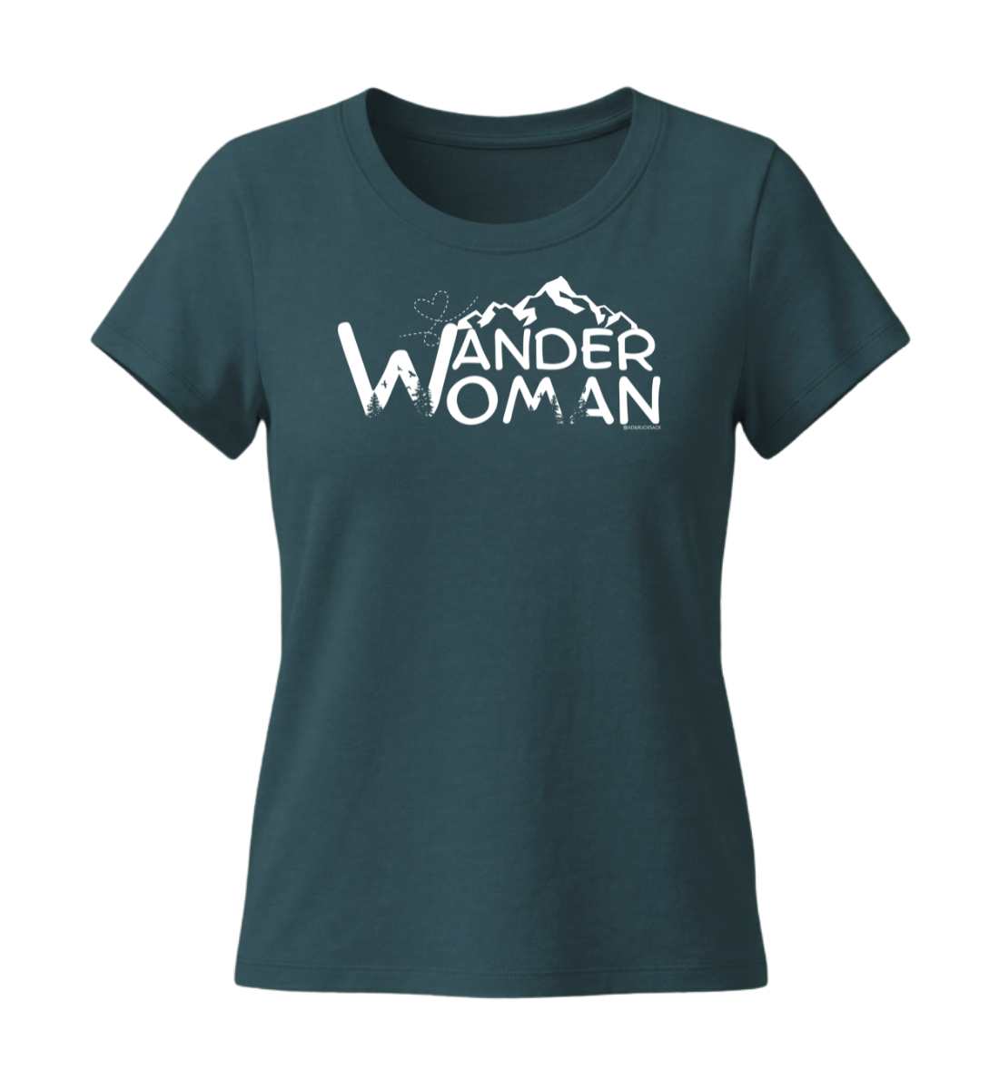 Wander Woman | Damen Premium Organic T-Shirt (Fitted) in Stargazer von Rad&Rucksack