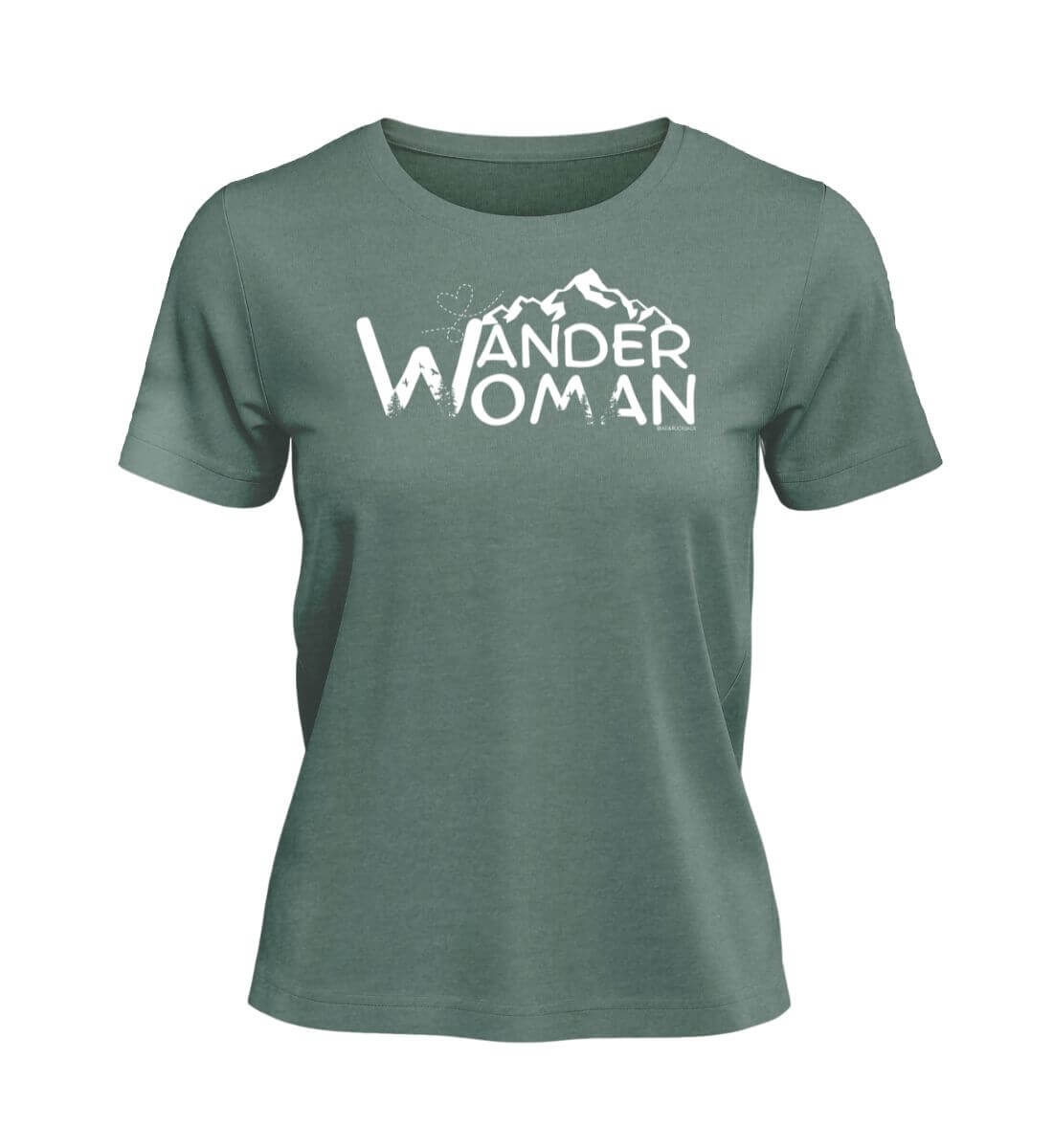 Wander Woman | Damen Premium Organic T-Shirt in Green Bay von Rad&Rucksack