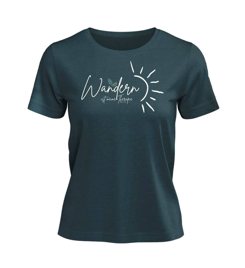 Wandern ist meine Therapie | Damen Premium Organic T-Shirt in Stargazer von Rad&Rucksack