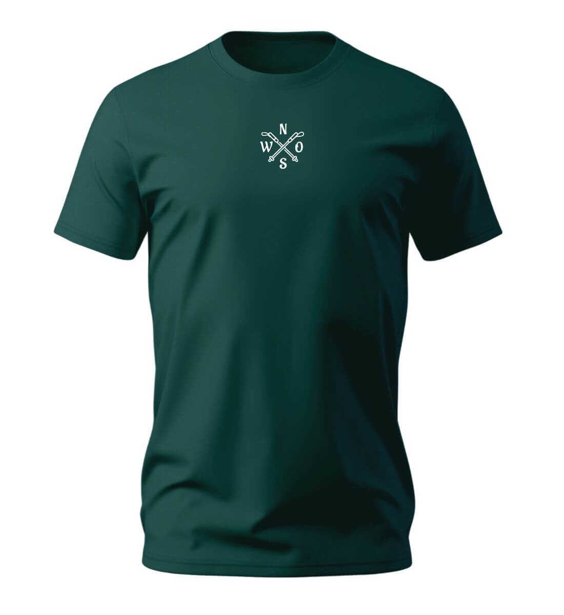 Wanderstöcke | Herren Premium Organic T-Shirt (Stick) in Glazed Green von Rad&Rucksack