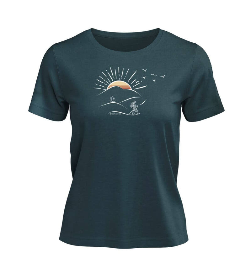 Wanderungen | Damen Premium Organic T-Shirt in Stargazer von Rad&Rucksack