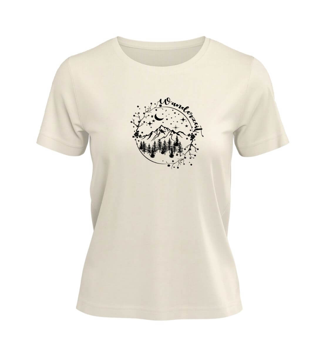 Wanderzeit | Damen Premium Organic T-Shirt in Natural Raw von Rad&Rucksack