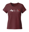 Wein Berg Herzschlag | Damen Premium Organic T-Shirt (Fitted)
