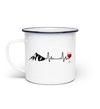 Wein Berg Herzschlag | Emaille Tasse