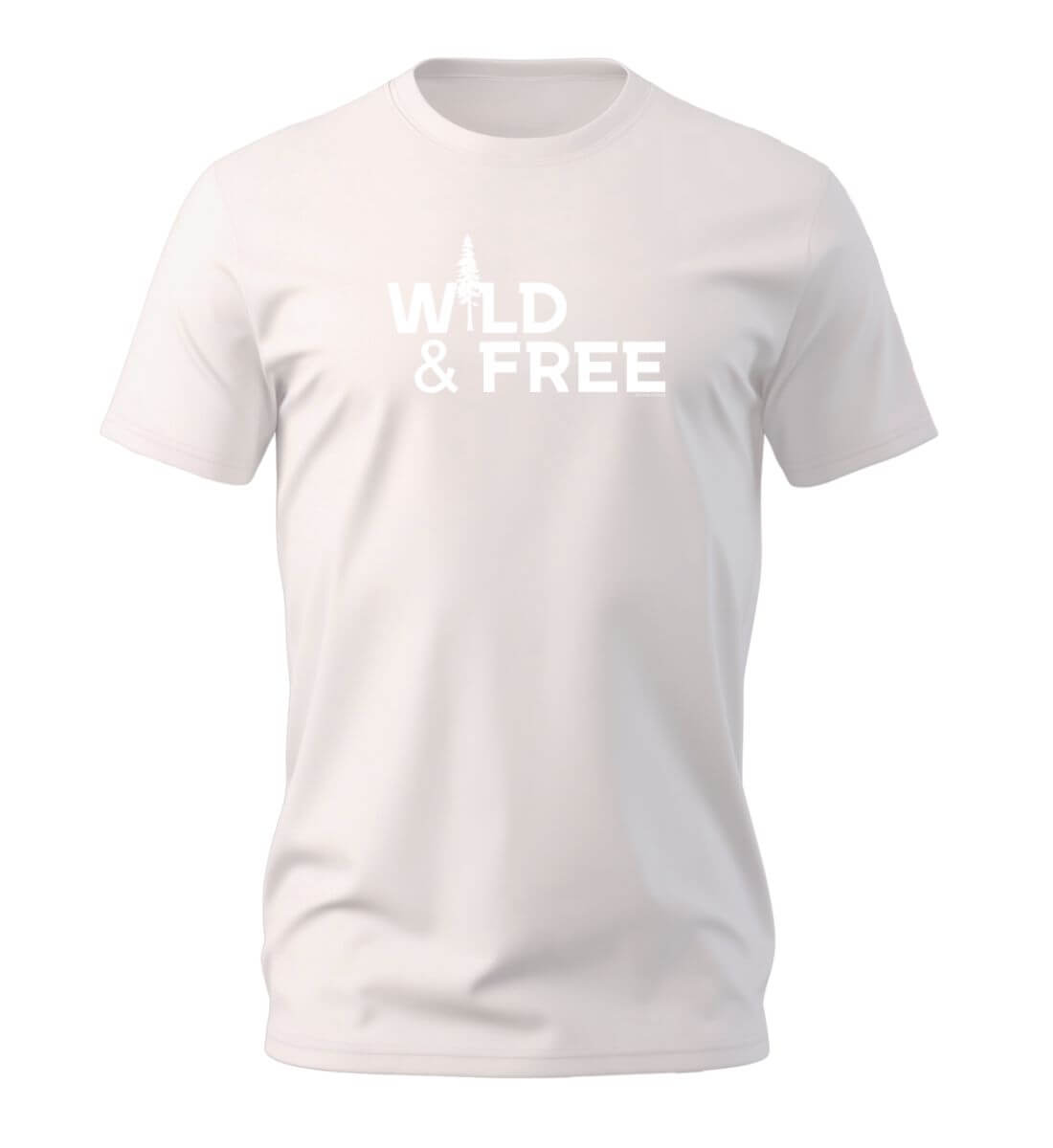 Wild & Free | Herren Premium Organic T-Shirt in Vintage White von Rad&Rucksack