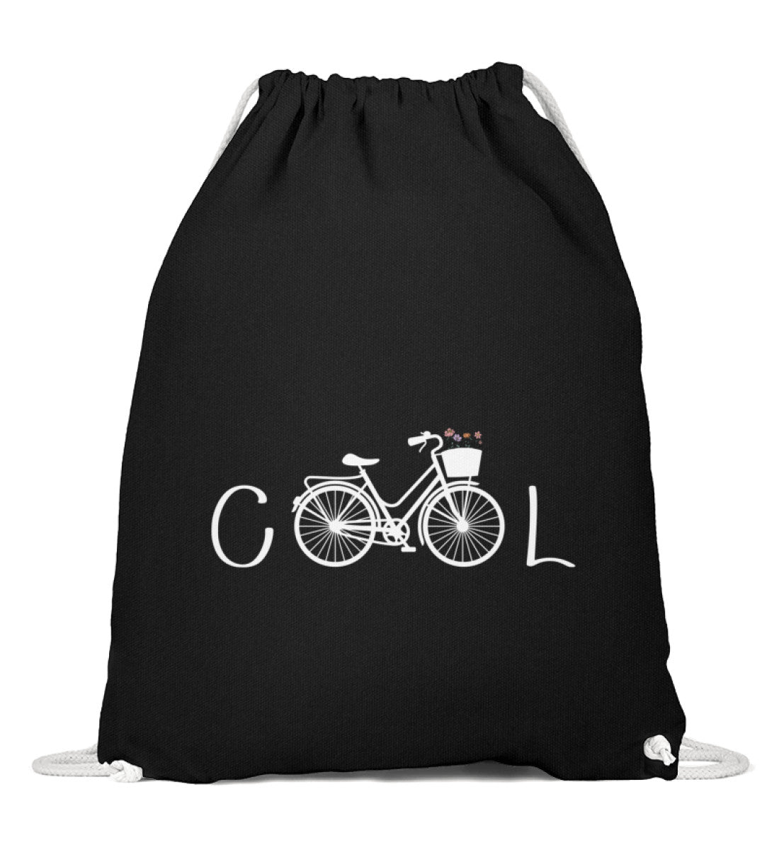 Cool Bike | Baumwoll Gymsac | Farbe: Schwarz | Rad&Rucksack