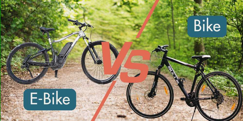 E-Bike versus herkömmliches Fahrrad