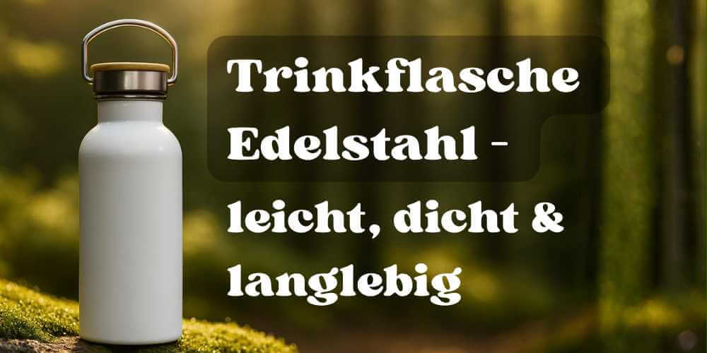 Trinkflasche Edelstahl – leicht, dicht & langlebig