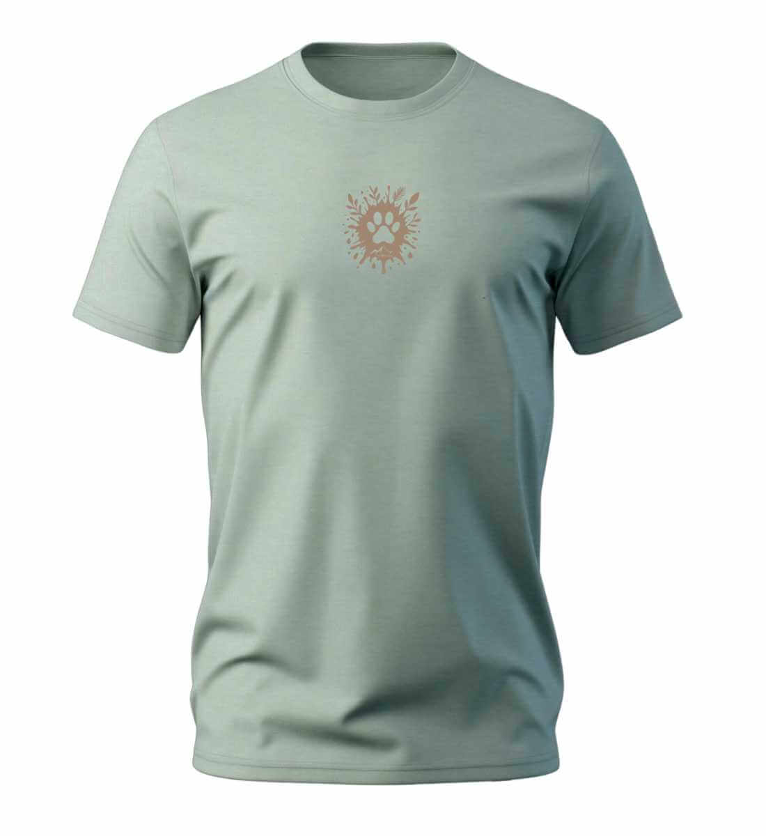 Hund Pfote | Herren Premium Organic T-Shirt | Farbe: Aloe | Rad&Rucksack