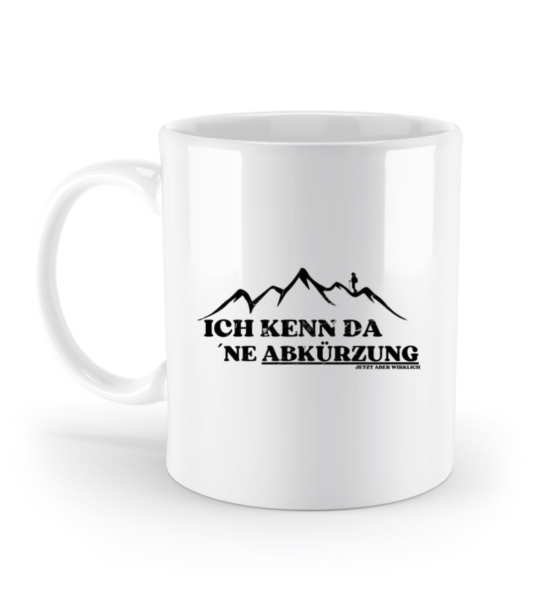 Kenn da ne Abkuerzung | Kaffeetasse | Farbe: Weiß | Größe: 330ml | Rad&Rucksack