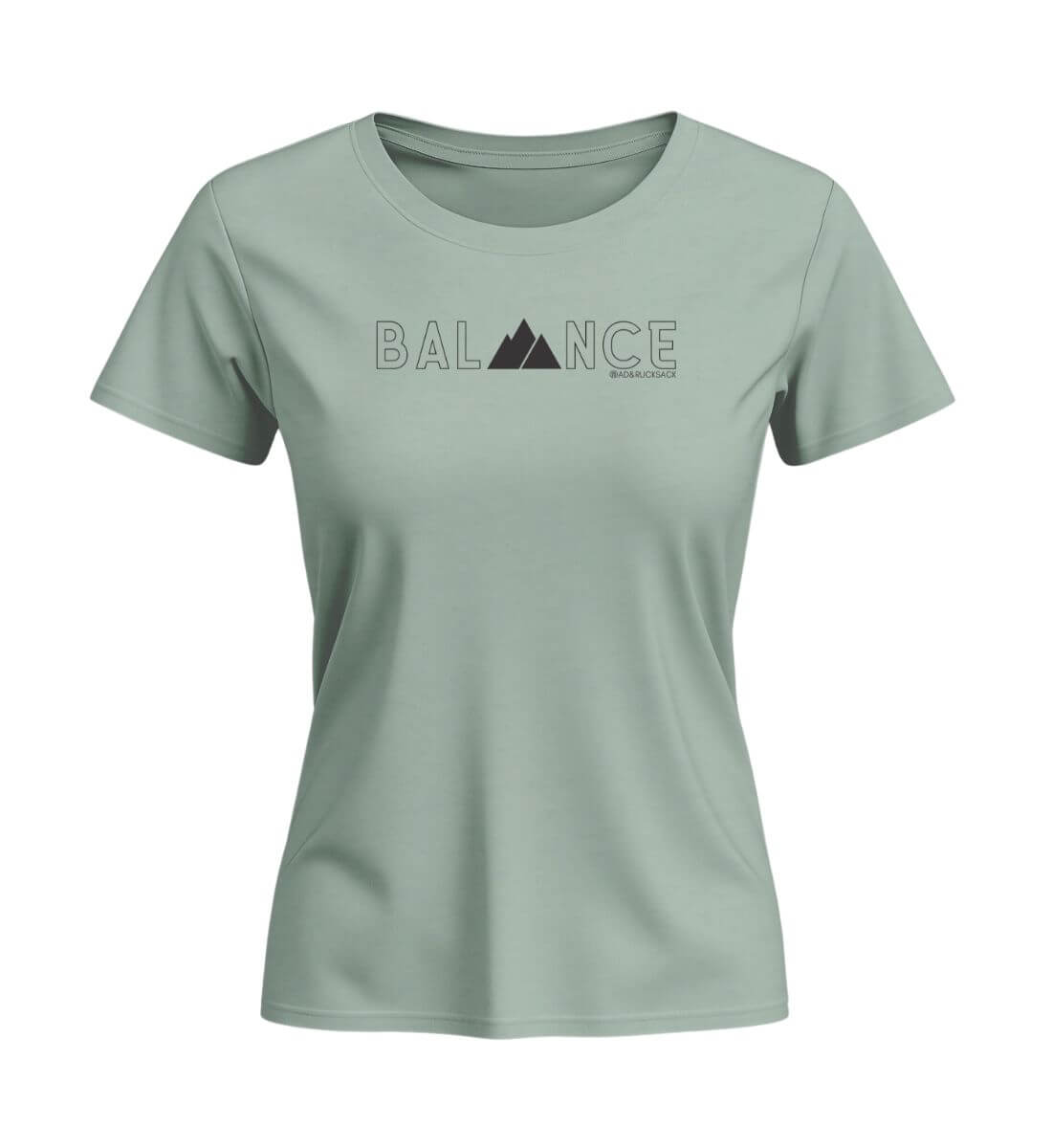 Balance | Damen Premium Organic T-Shirt (Fitted) | Farbe: Aloe | Rad&Rucksack