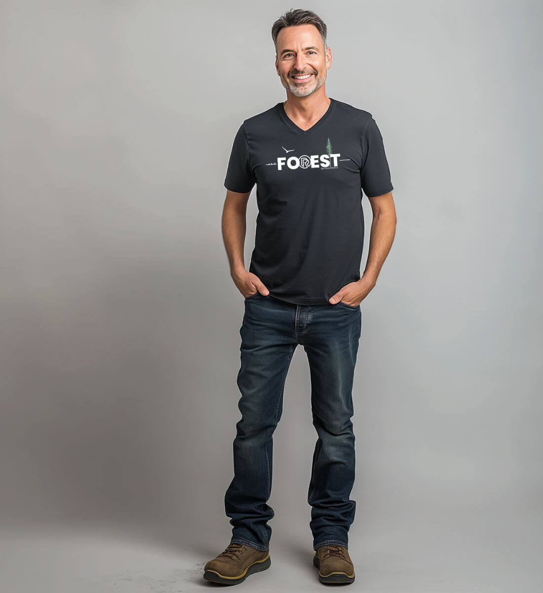 Berg Herzschlag Bier | Herren V-Neck Premium Organic T-Shirt | Farbe: White | Rad&Rucksack