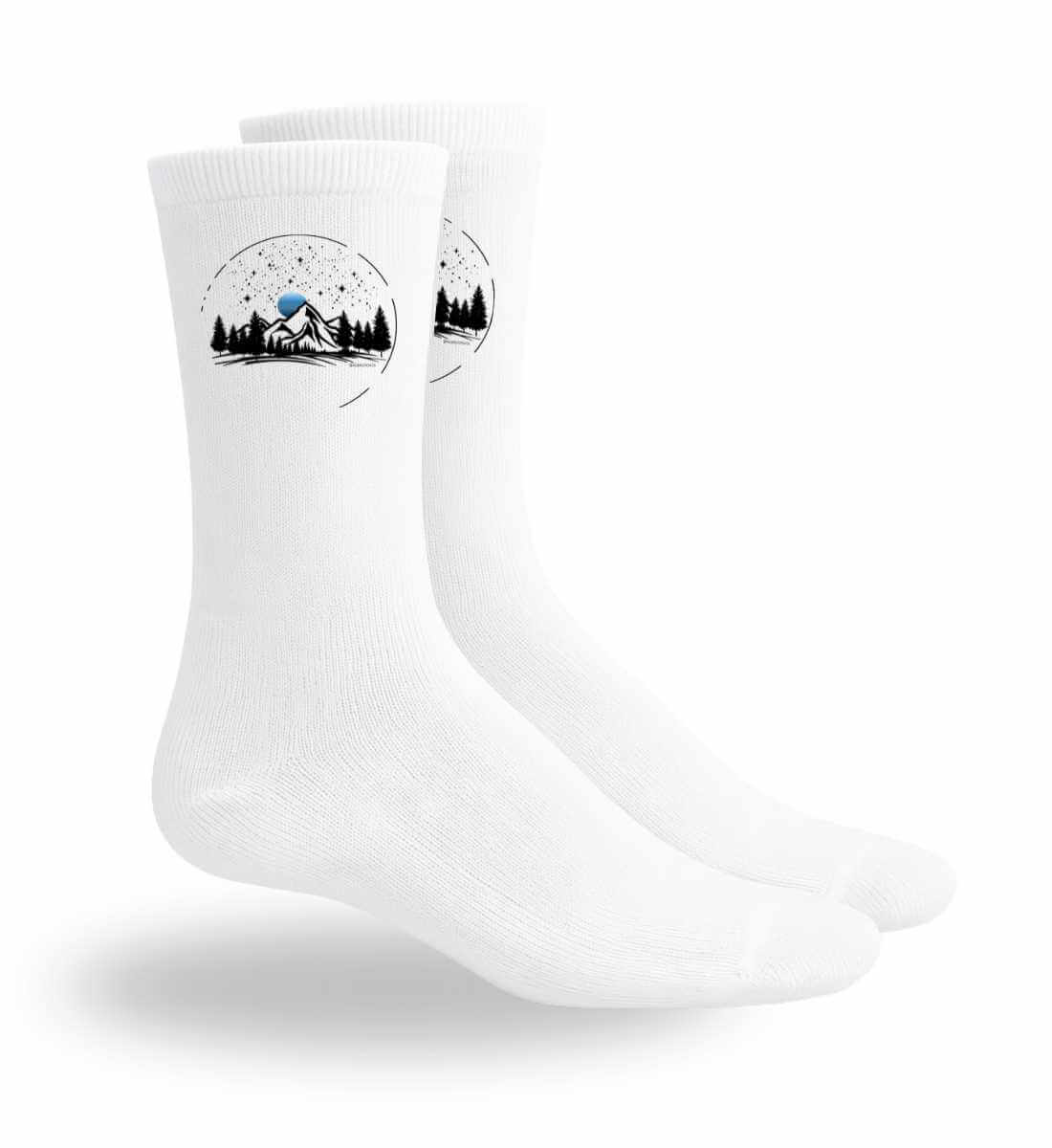 Berg Nacht | Sport Socken | Farbe: Sport White | Rad&Rucksack