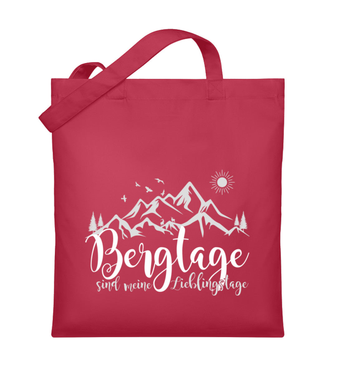 Berg-Tage | Organic Jutebeutel | Farbe: Classic Red | Rad&Rucksack