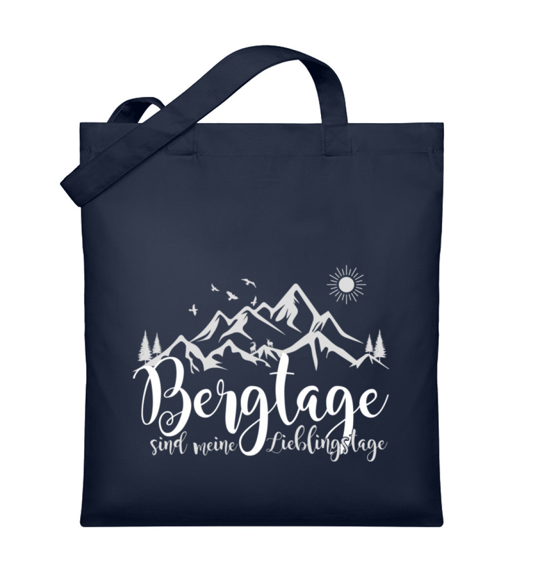 Berg-Tage | Organic Jutebeutel | Farbe: French Navy | Rad&Rucksack